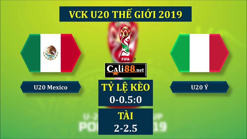 soi keo U20 Mexico vs U20 Italia