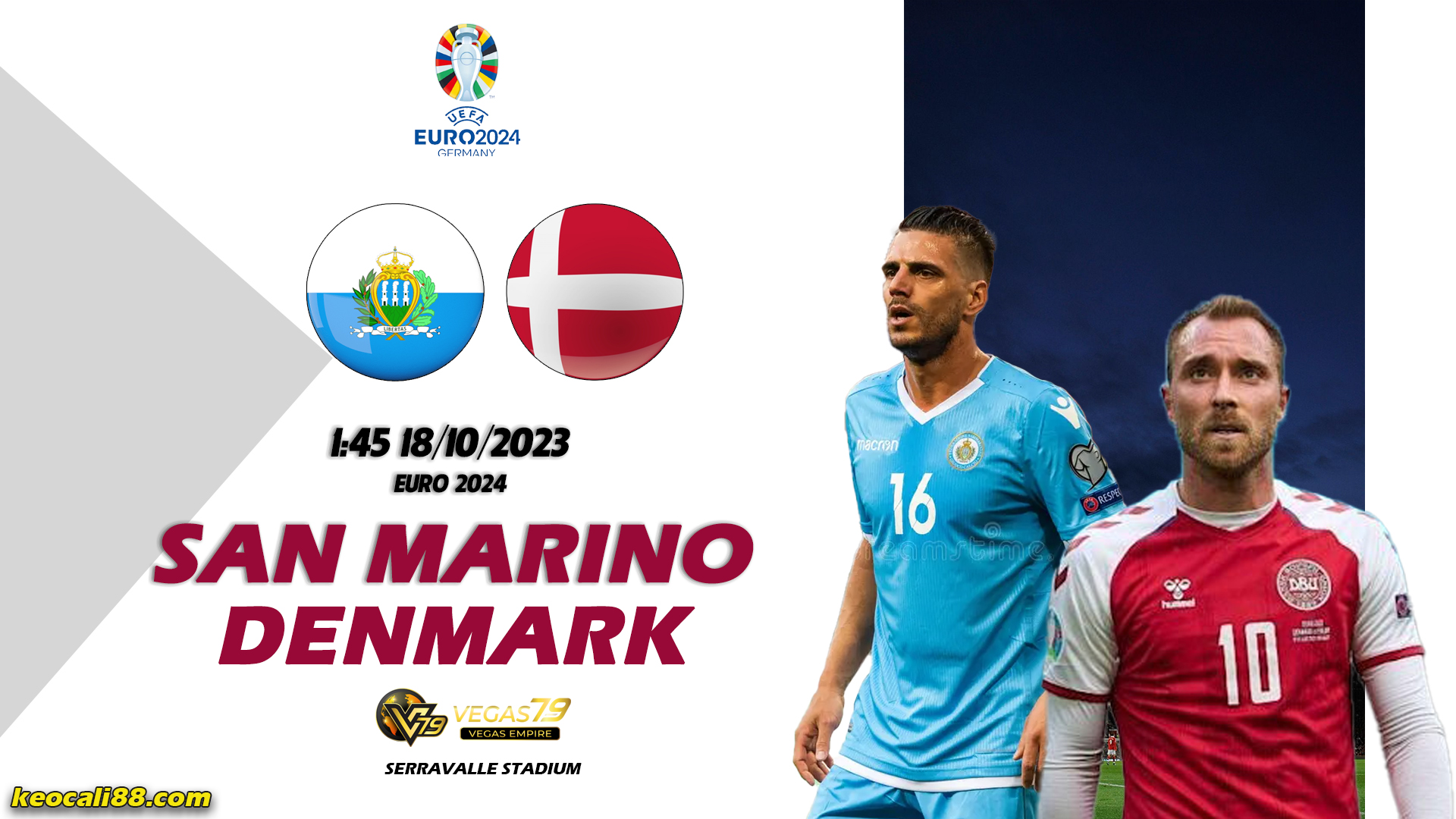 soi kèo San Marino vs Đan Mạch